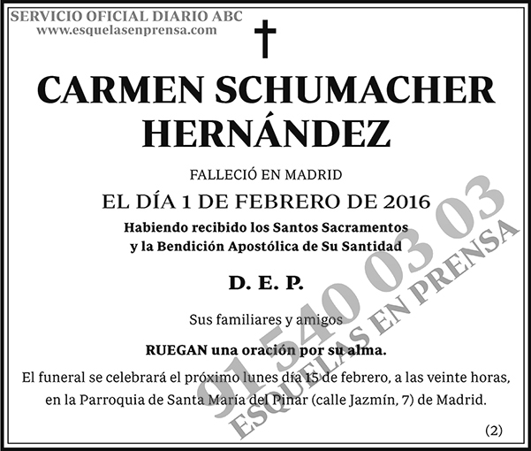 Carmen Schumacher Hernández